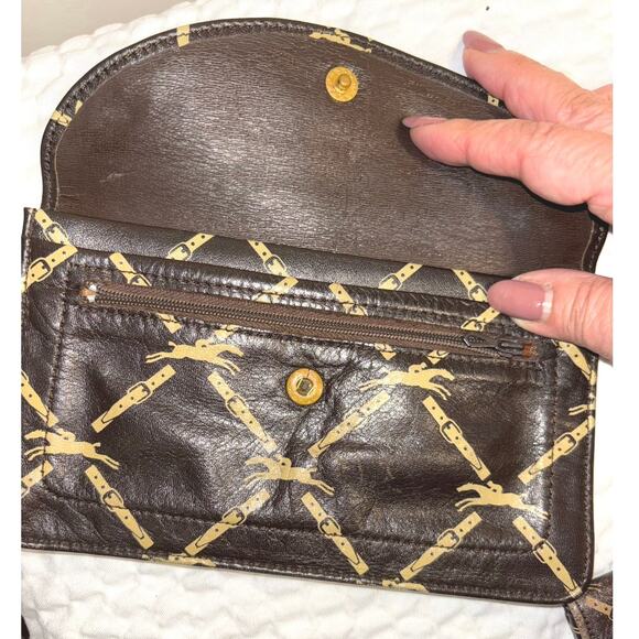 Longchamp Brown Monogram Pouch/Wallet Bundle Of Three - Picture 2 of 11